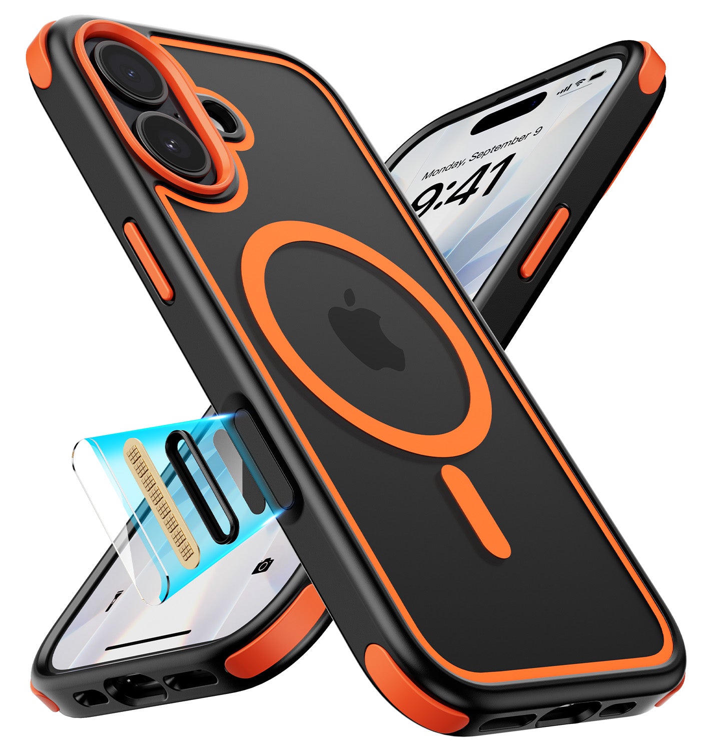 MobNano GPM Black/Orange MagSafe Case for iPhone 17 - product image 1